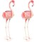 Sunnydaze Flamingo Indoor/Outdoor Metal Garden Statue - Set Of 2